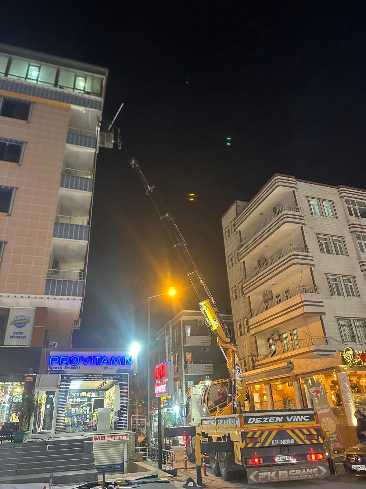 Gece vinç hizmeti — 7/24 acil müdahale